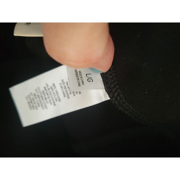 Elie by Elie Tahari Black Pull On Pants With Zipper Ankle L - Picture 5 of 6